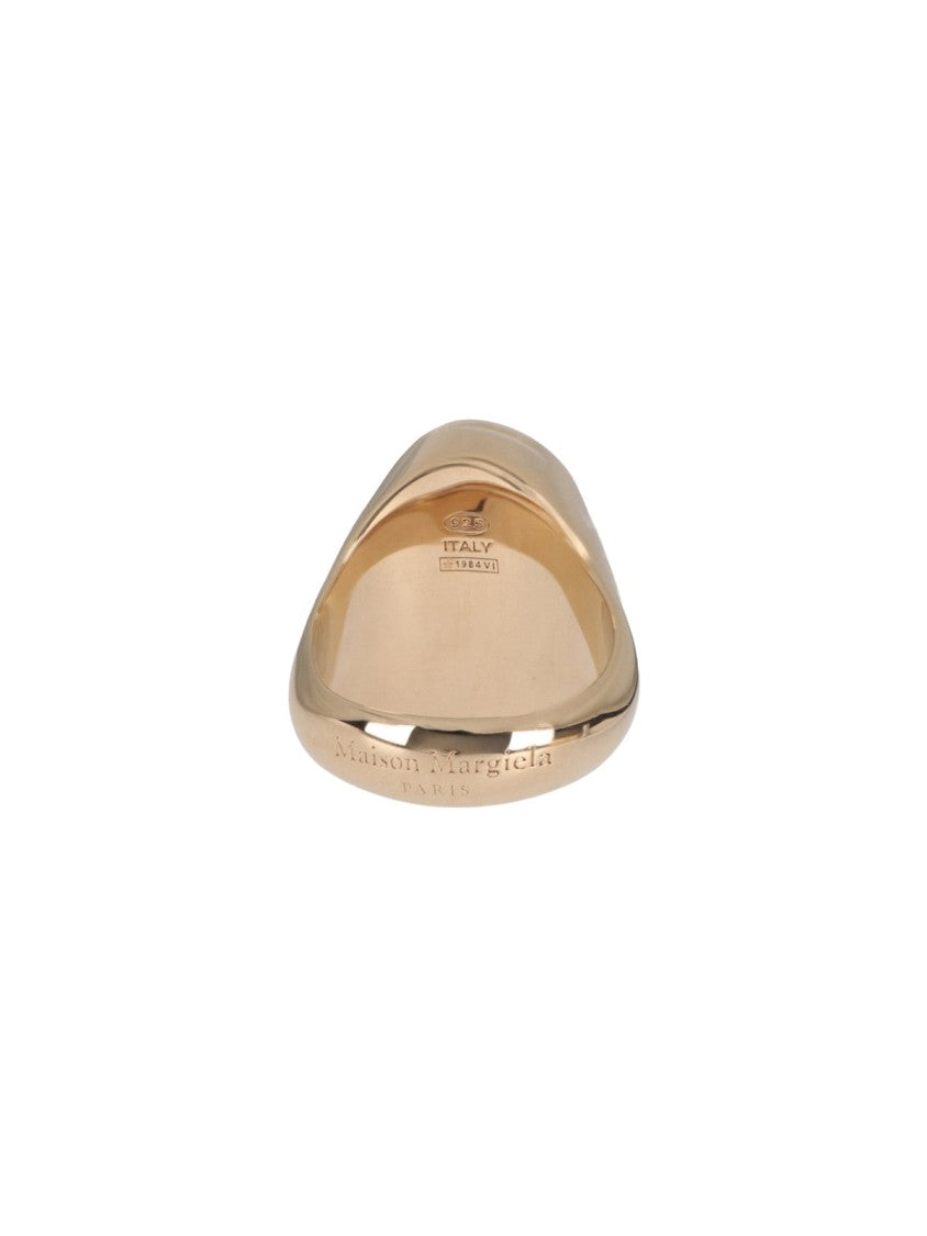 Maison Margiela Gold Oval Silver Ring