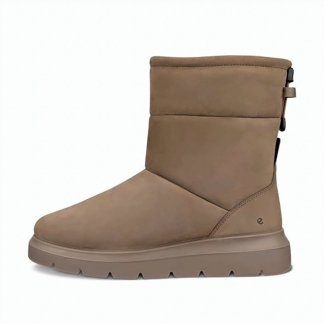 Ecco Nubuck Ankle Boots With Padded Design And Ridged Sole