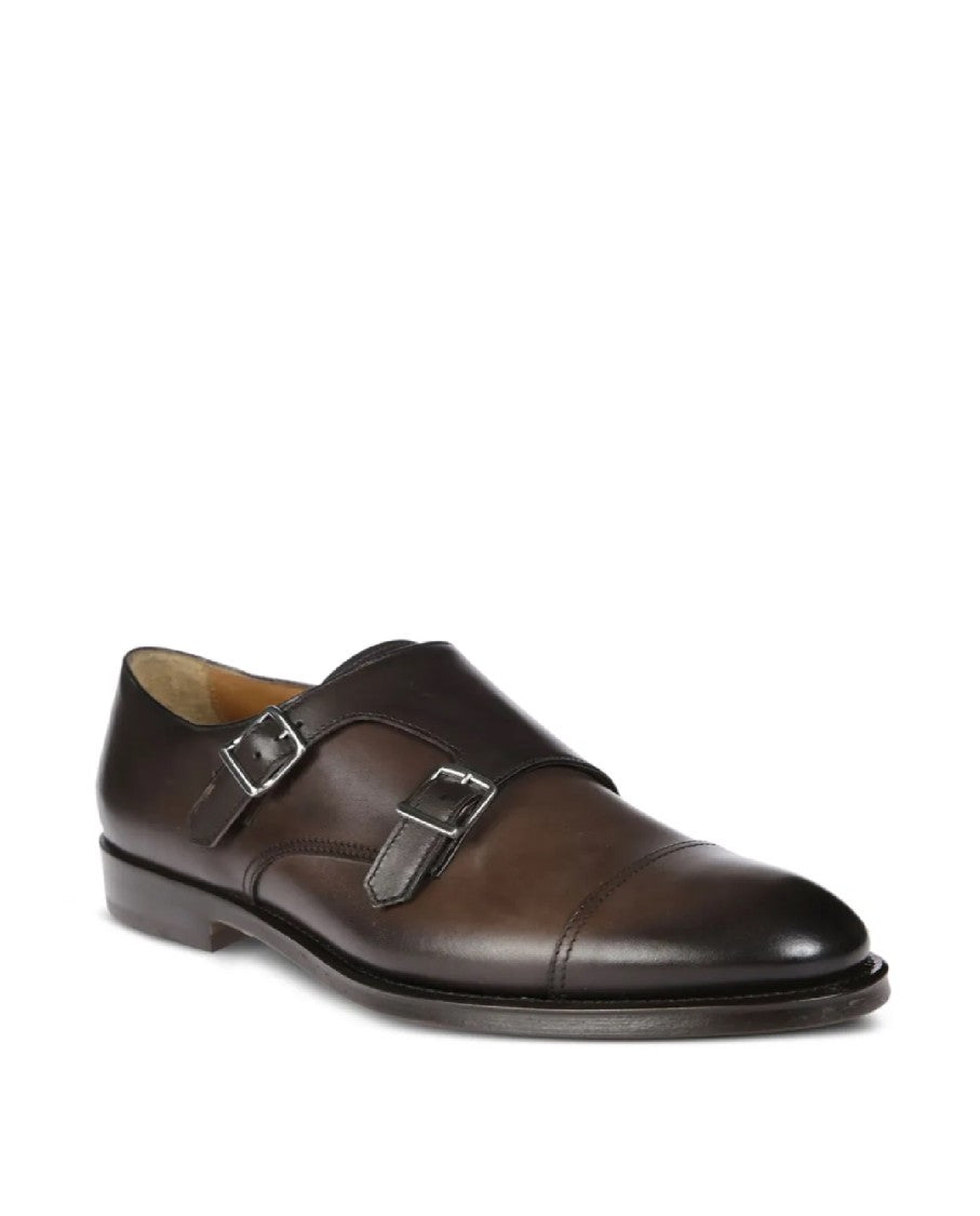 Doucal's Double Buckle Cap Toe