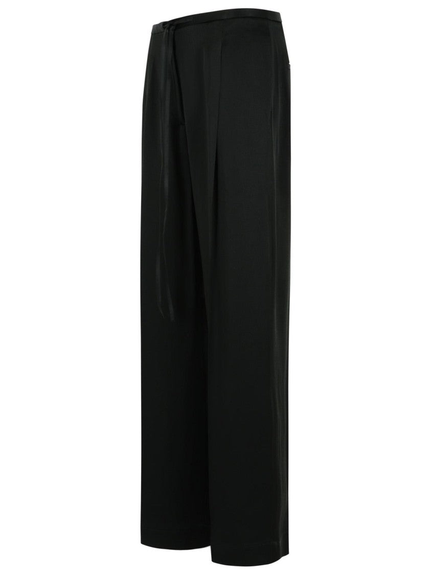 Róhe Black Acetate Blend Trousers