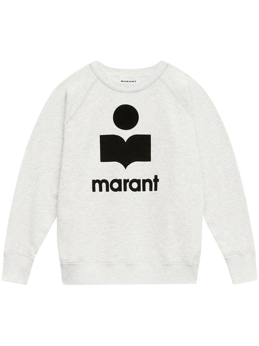 Isabel Marant Étoile Relaxed Fit Knit Sweater With Bold Graphic Logo