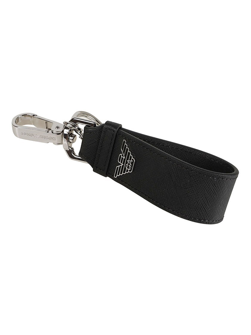 Emporio Armani Textured Key Ring Credit Card Holder Gift Box Set