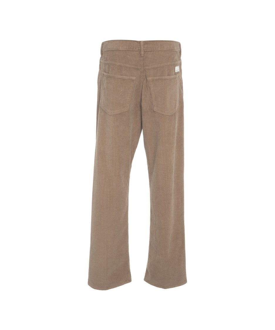Nine In The Morning Wide-Leg Corduroy Trousers With Classic Five-Pocket Design