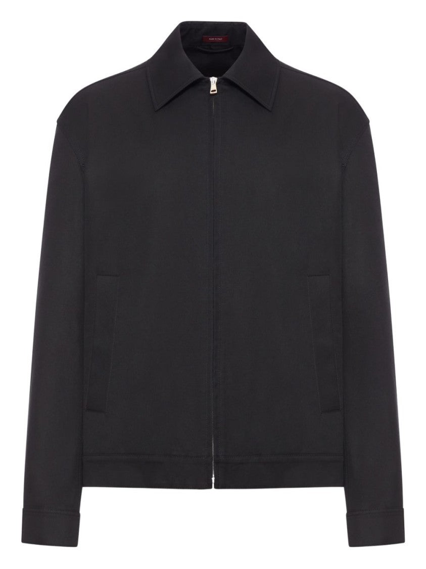 Gucci Cotton Twill Jacket With Web Detail
