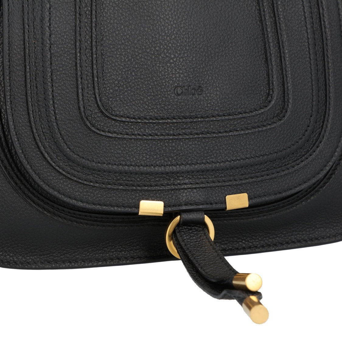 Chloé Small Marcie Bag In Grained Leather