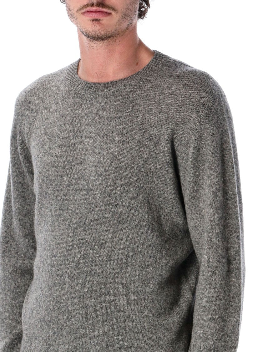 Roberto Collina Textured Knit Crewneck Sweater With Ribbed Details
