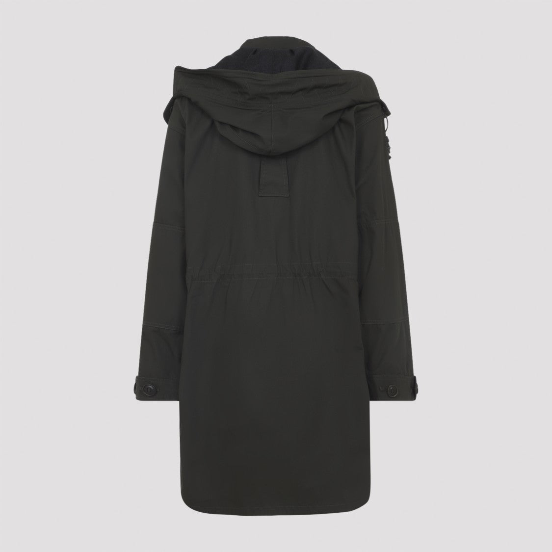 Maison Margiela Structured Button-Up Coat With Detachable Hood And Flap Pockets