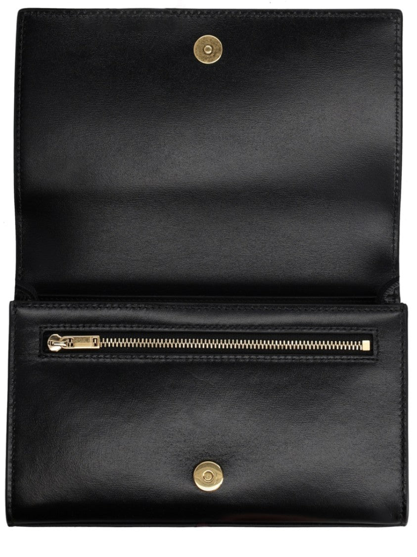 Jil Sander Tangle Rectangular Flap Leather Wallet