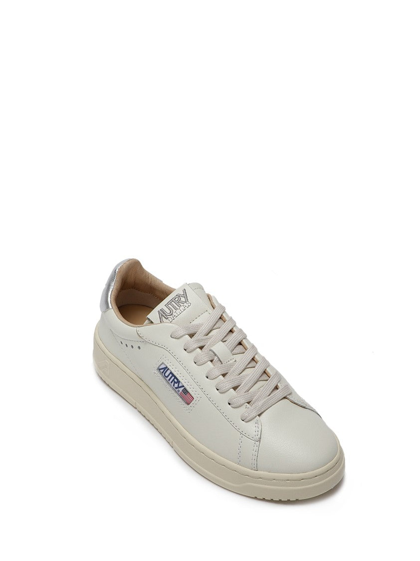 Autry Smooth Leather Sneakers With Cotton Laces