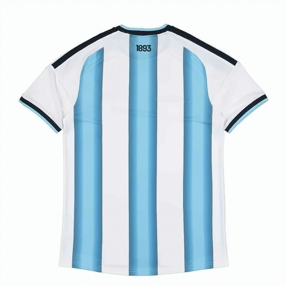 Adidas Vertical Striped Activewear Tee With Black Trim