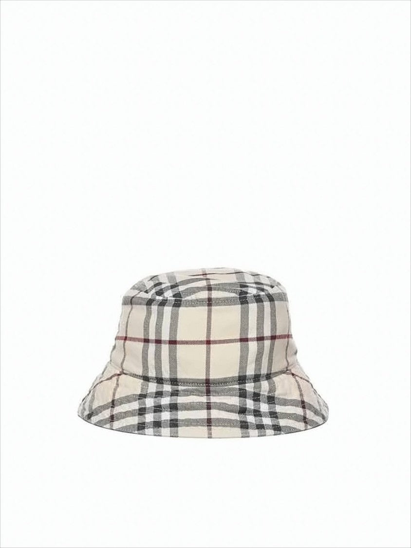 Burberry Checked Cotton Bucket Hat