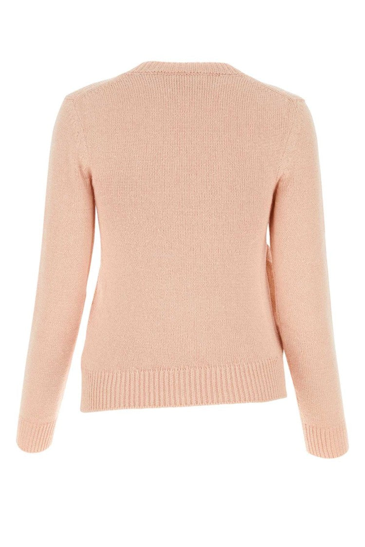 Jil Sander Light Pink Cotton Blend Sweater
