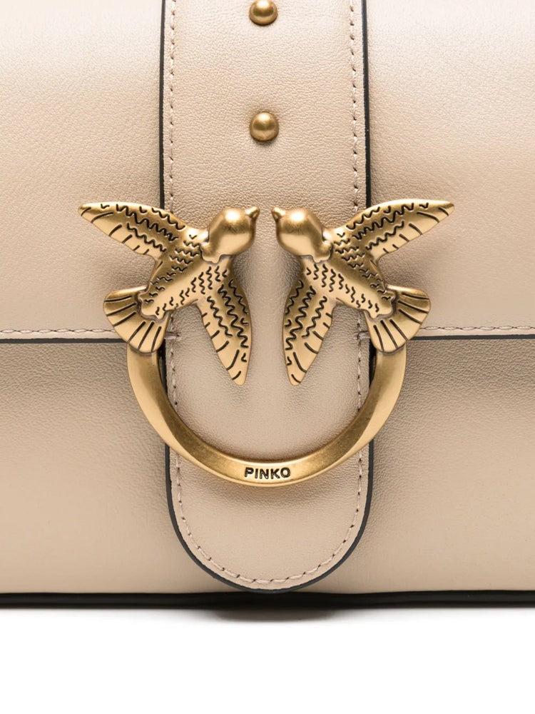 Pinko Mini Shoulder Bag With Gold-Tone Bird Buckle