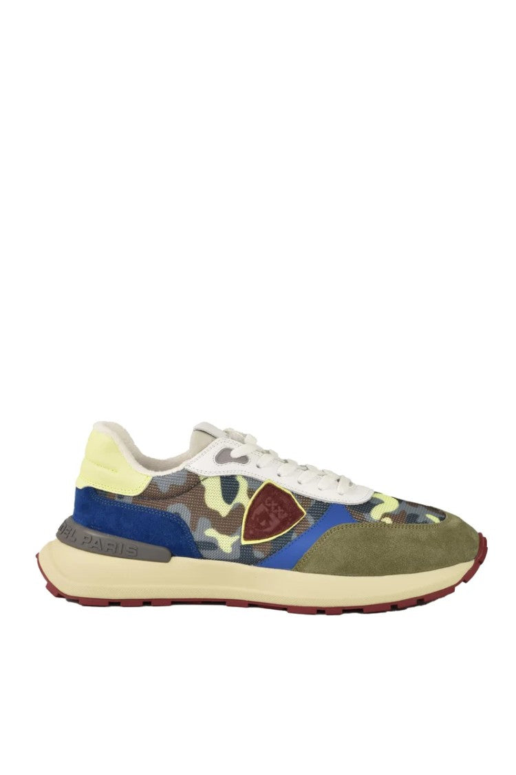 Philippe Model Leather Sneakers - Blue/Yellow