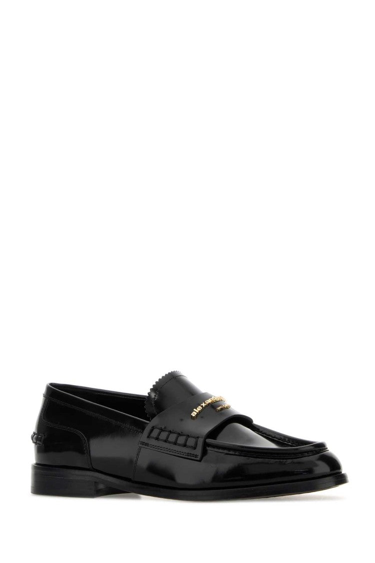 Alexander Wang Black Leather Carter Loafers