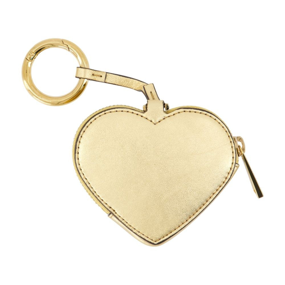 Versace Coin Keychain - Leather - Gold