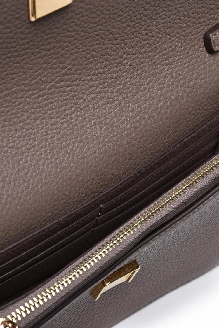Tory Burch Britten Chain Wallet Shoulder Bag - Grey