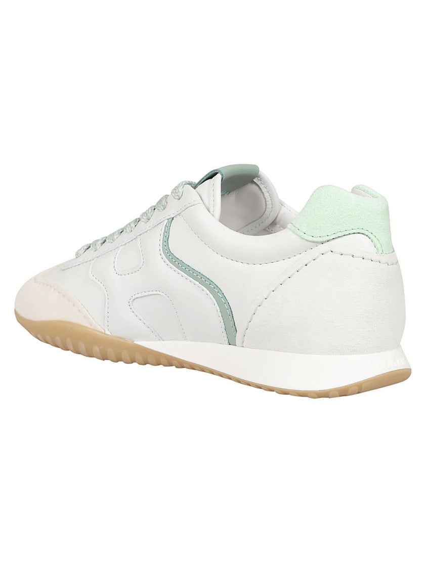 Hogan H565 White Leather Sneakers
