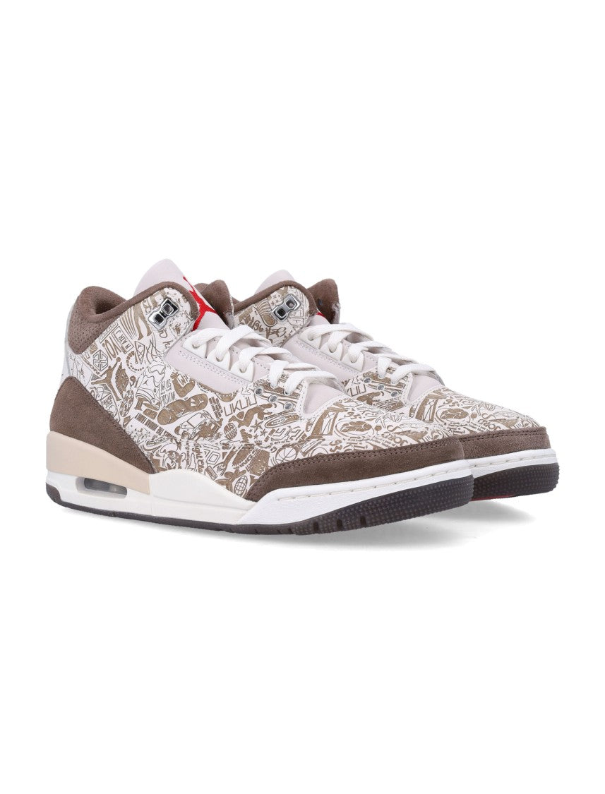Nike Air Jordan 3 Laser Premium Leather Sneakers