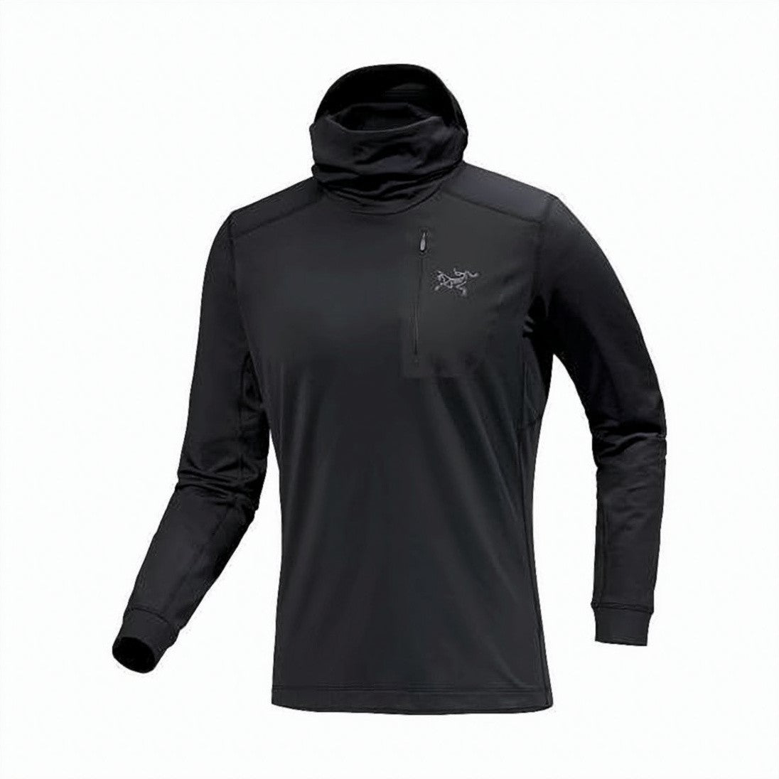 Arc'teryx High-Neck Black Long-Sleeve Top