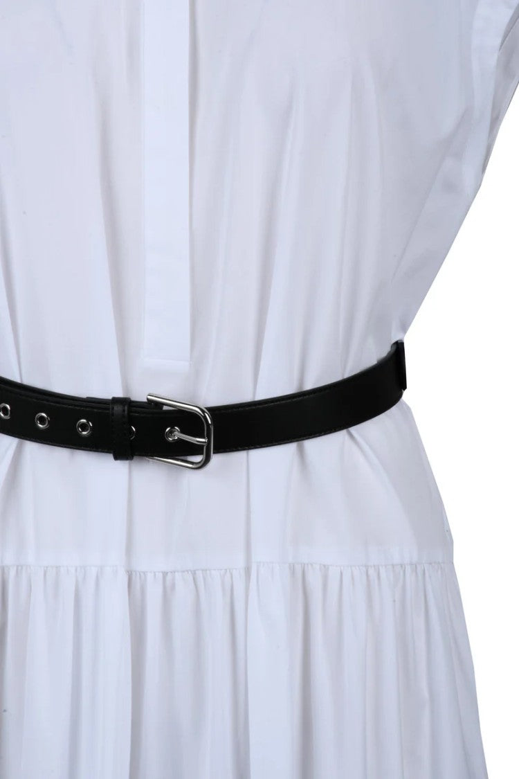 Max Mara Bairo Cotton Chemise Dress - White