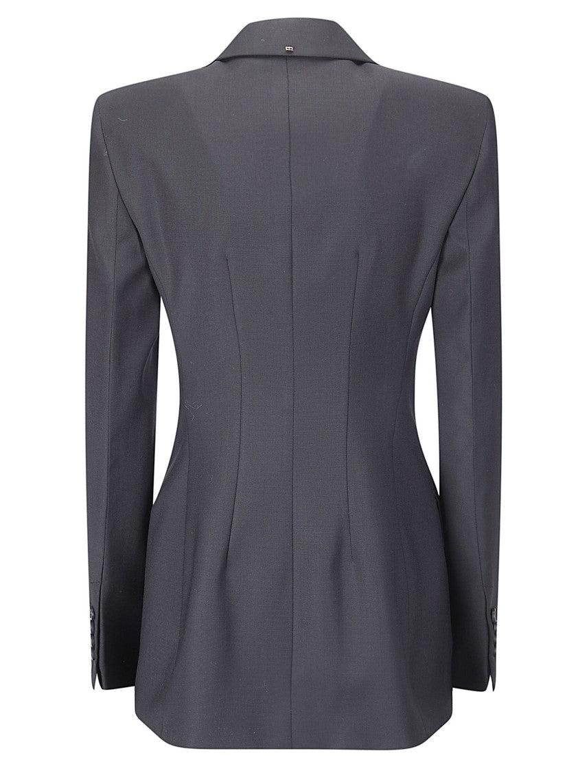 Sportmax Black Fate Double-Breasted Blazer