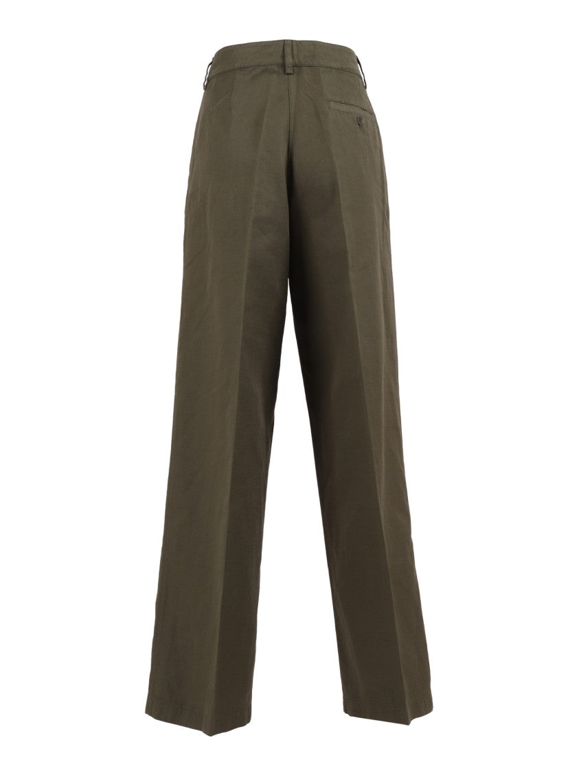 Aspesi High Waisted Straight-Leg Pants