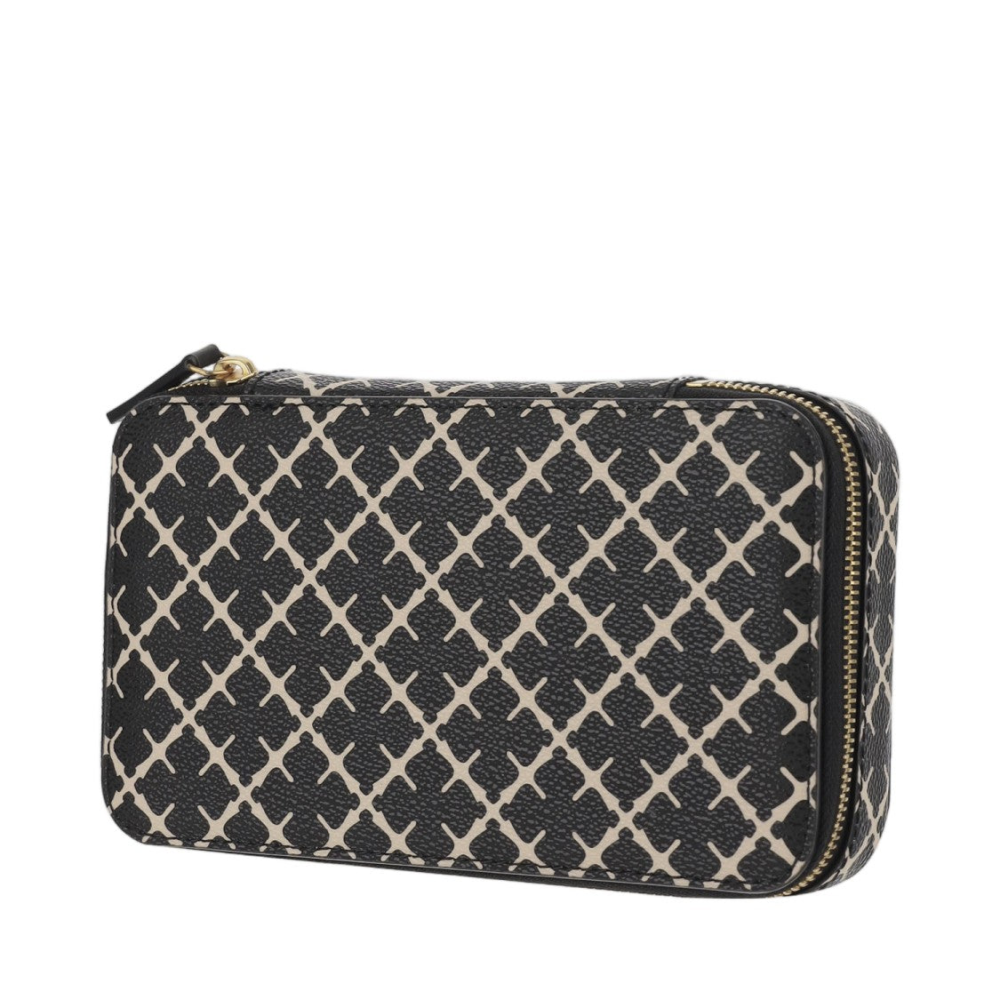 By Malene Birger Black/White Flower Print Jewelry Pouch