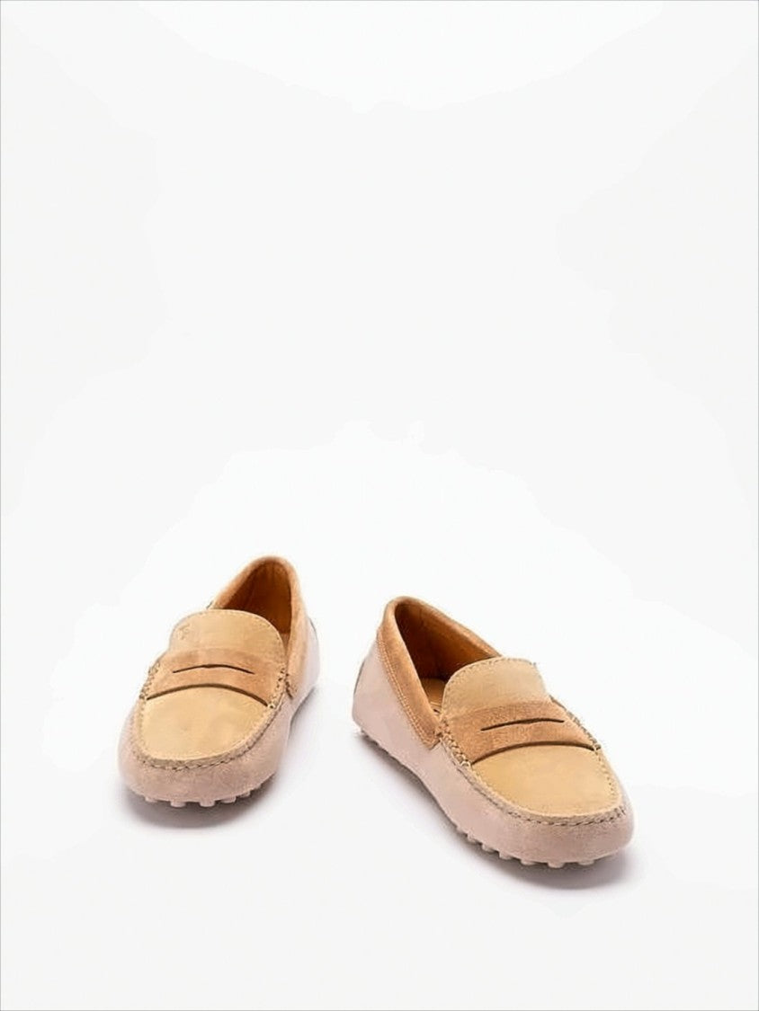 Tod's Suede Loafers With Classic Moccasin Silhouette And Penny Strap