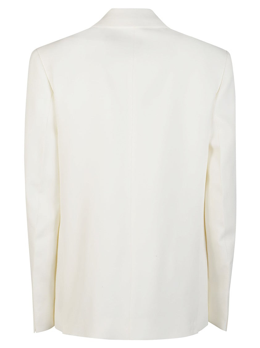 Victoria Beckham Double Breasted Sharp Lapel Viscose Blazer