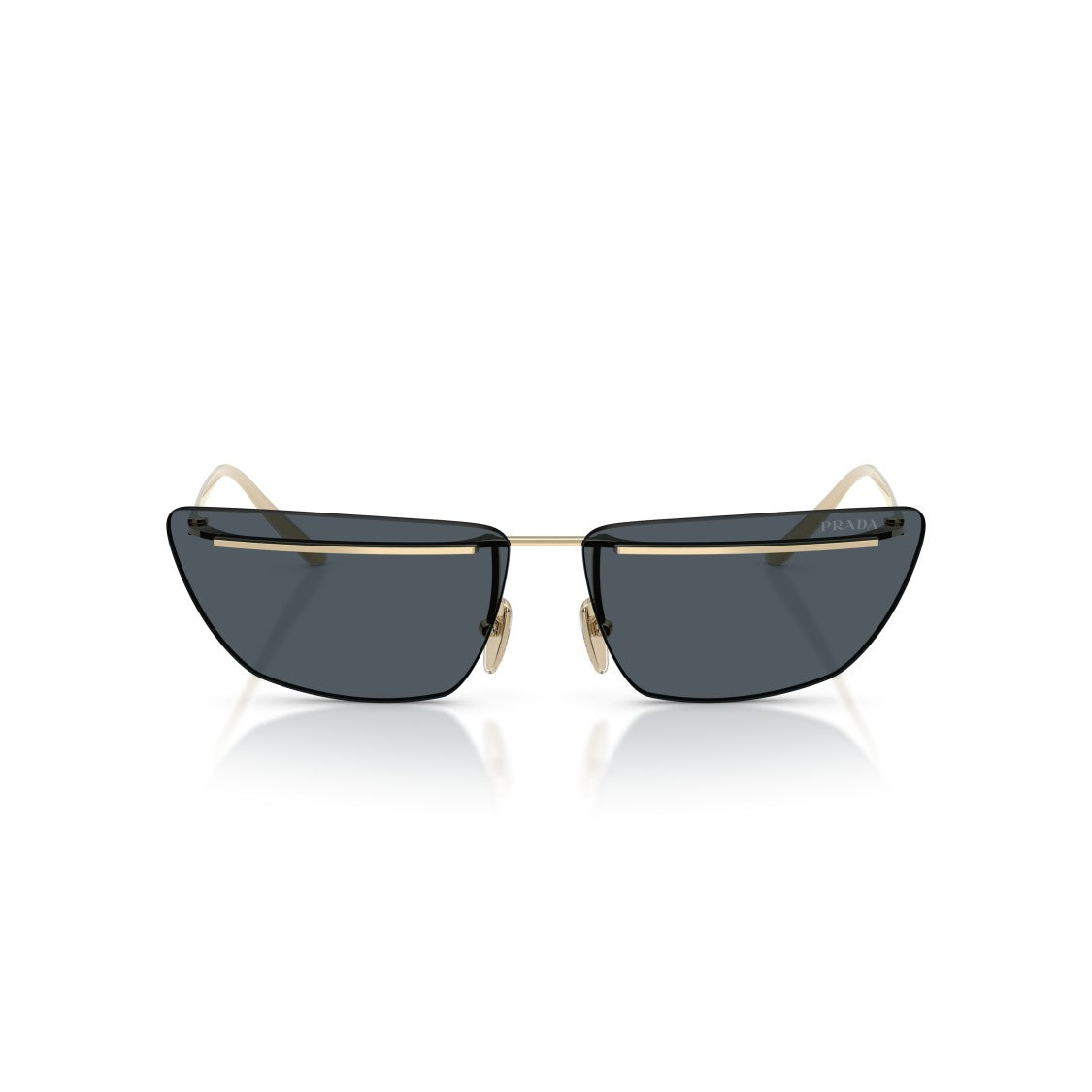 Prada 0Pr C52s Angular Metal Frame Sunglasses