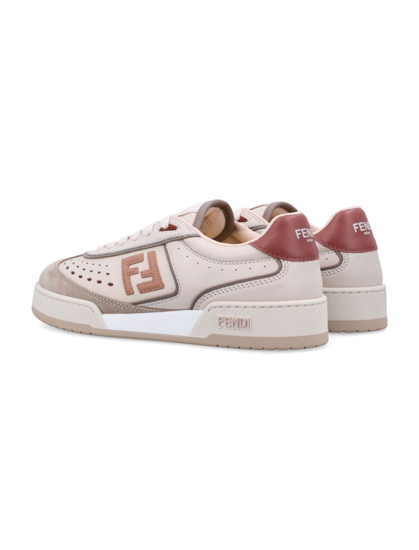 Fendi Fendi Match Sneakers With Leather Upper And Logo Accents