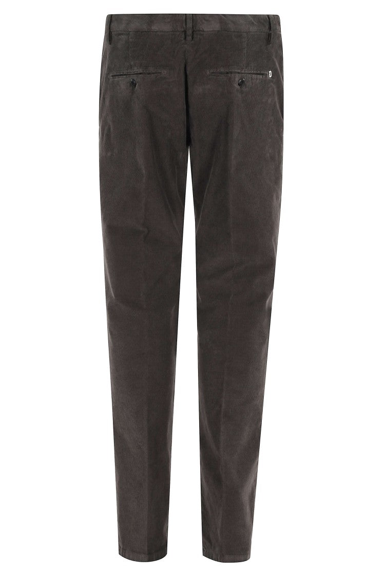 Dondup Ribbed Dark Brown Pants