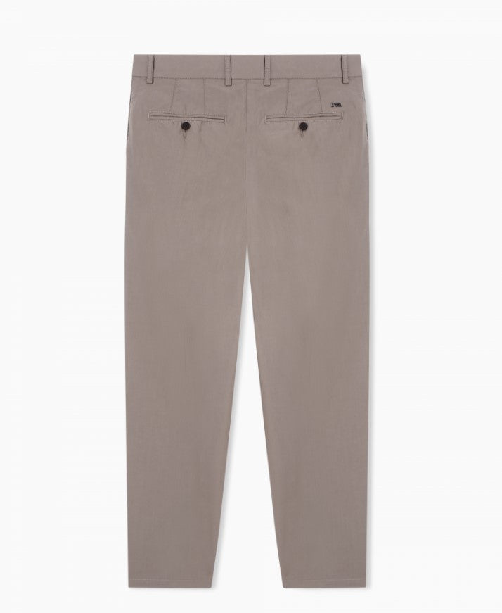 Emporio Armani Straight Fit Front Back Slit Trousers