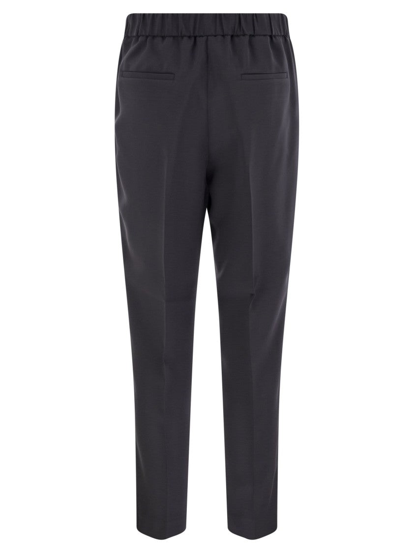 Peserico Stretch Viscose Technical Canvas Soft Pants