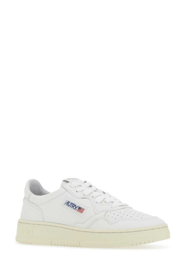 Autry White Leather Medalist Sneakers