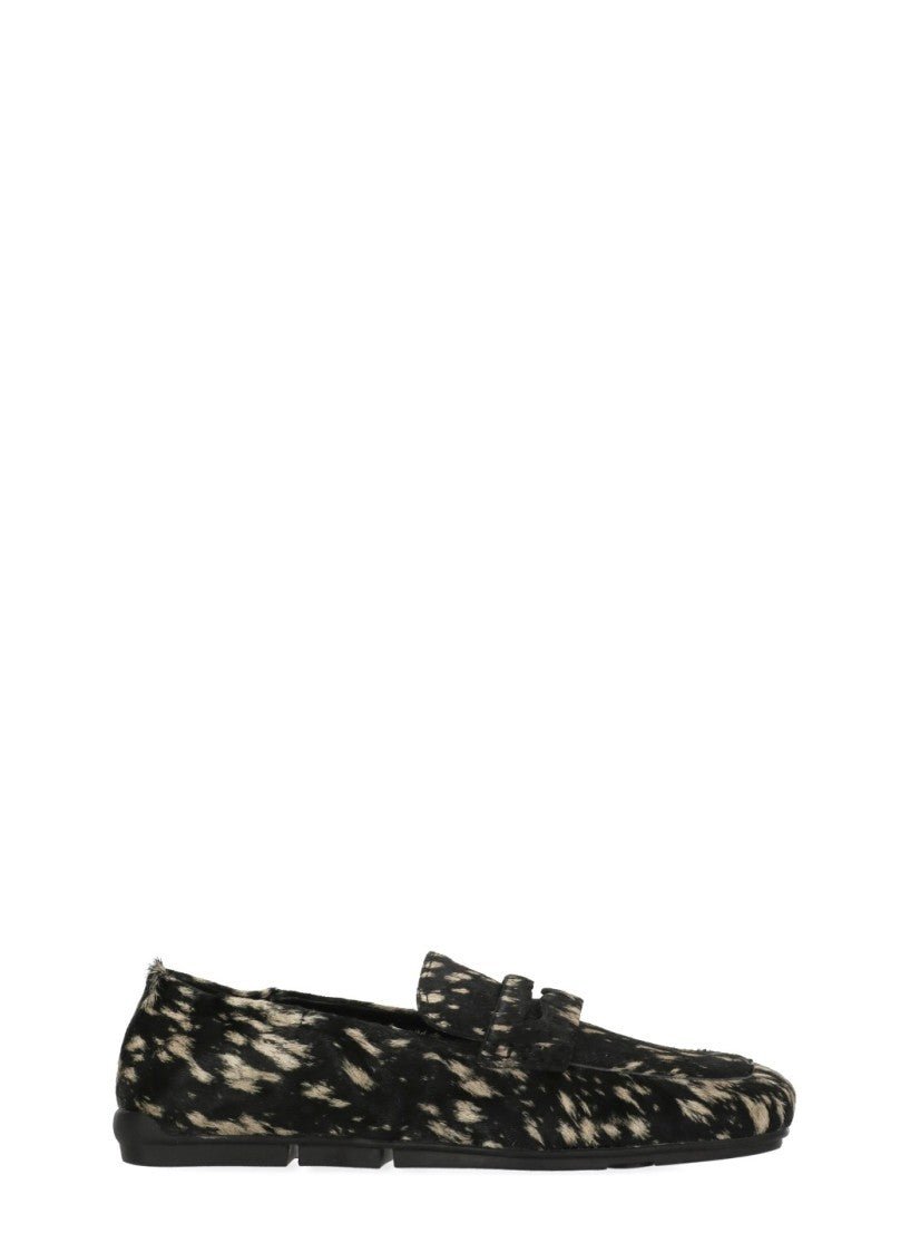 Ash Black Barkley Calf Hair Loafers