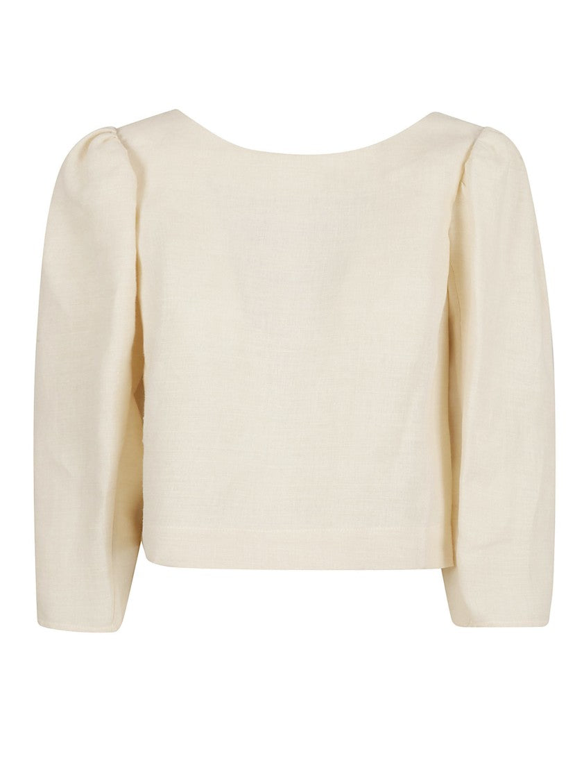 Chloé Three-Quarter Sleeve Linen Shirt