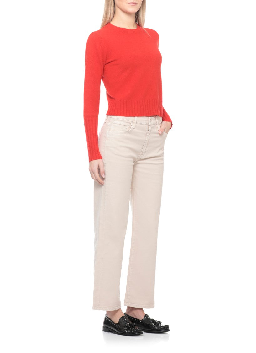 Mother Beige The Dodger Flood Jeans