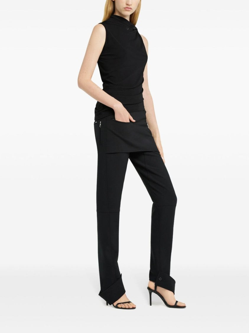 Courrèges Sleeveless Asymmetric Neck Top