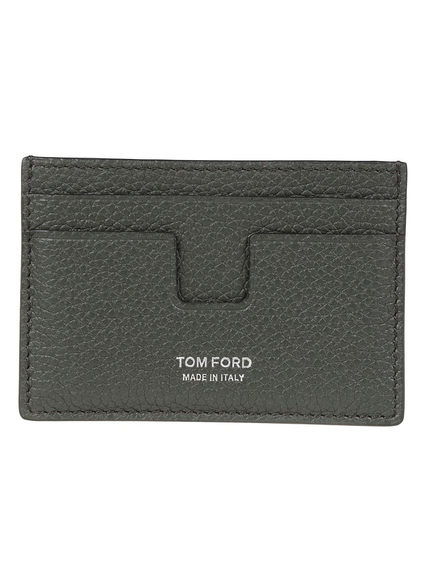 Tom Ford T Line Classic Textured Calfskin Cardholder