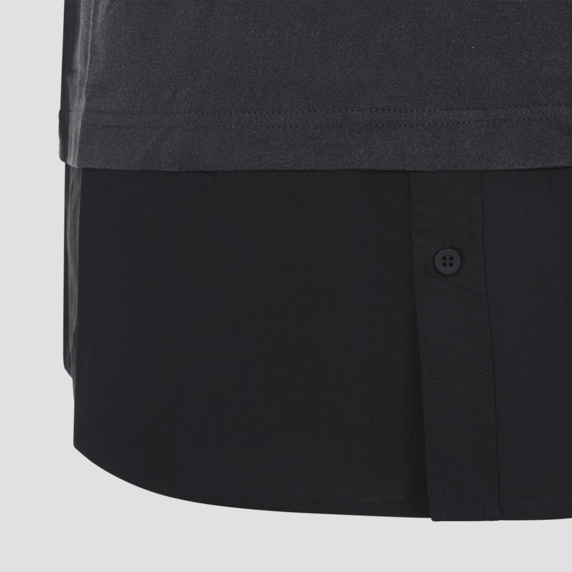 Balenciaga Hybrid Black Cotton Mini Dress