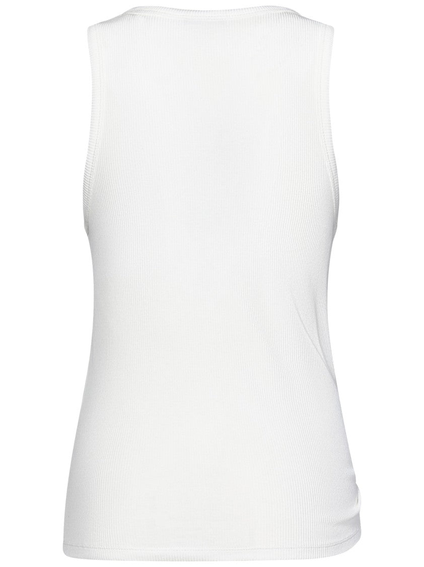 Rabanne Ribbed Cotton Jersey Tank Top