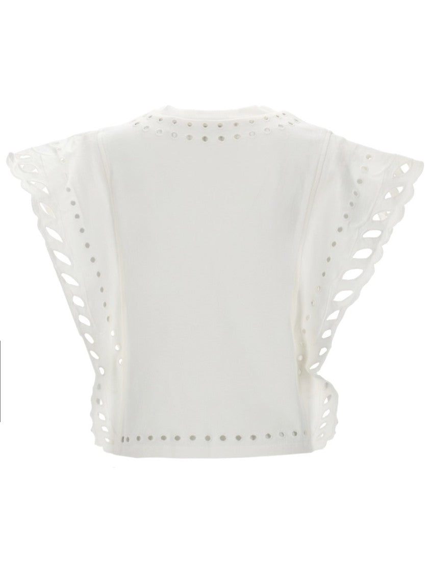 Isabel Marant Étoile Odyle Flutter Scalloped Sleeve Top