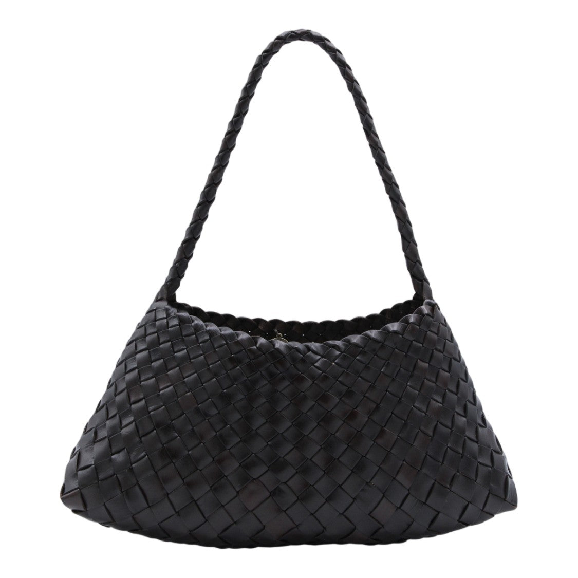 Dragon Diffusion Woven Leather Braided Strap Handbag