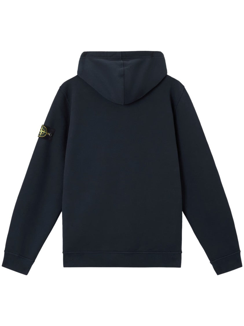 Stone Island Premium Blue Zip-Up Hoodie