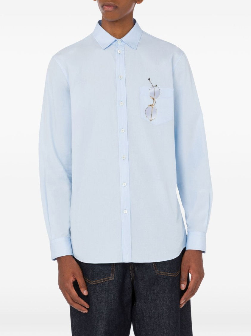 Moschino Silk And Nylon Lightweight Button Shirt