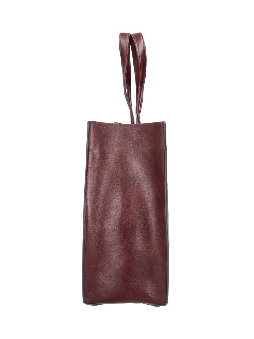Anya Hindmarch Brown Mortimer Patchwork Suede Tote Bag