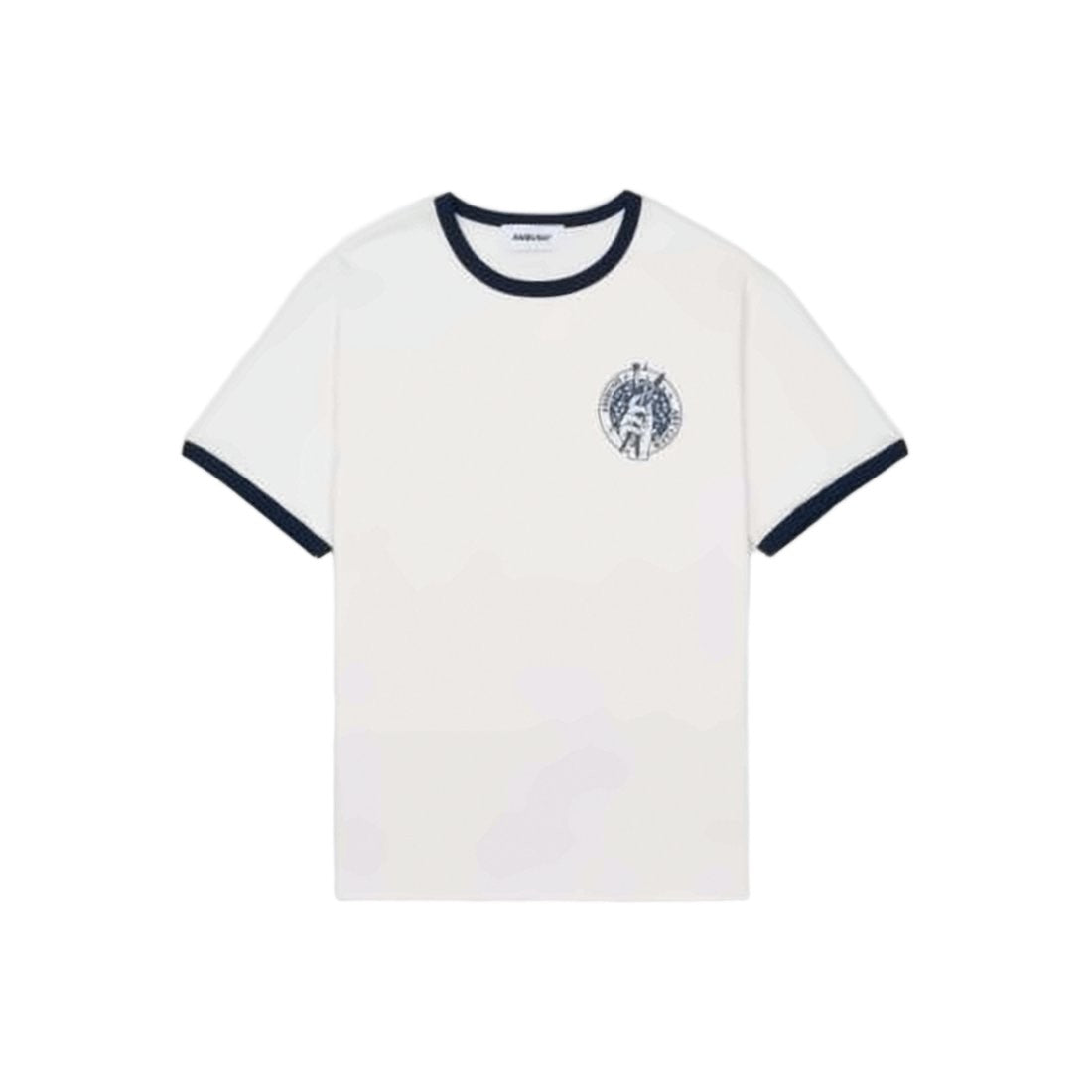 Ambush Ambush Short-Sleeved T-Shirt With Contrast Navy Ribbing