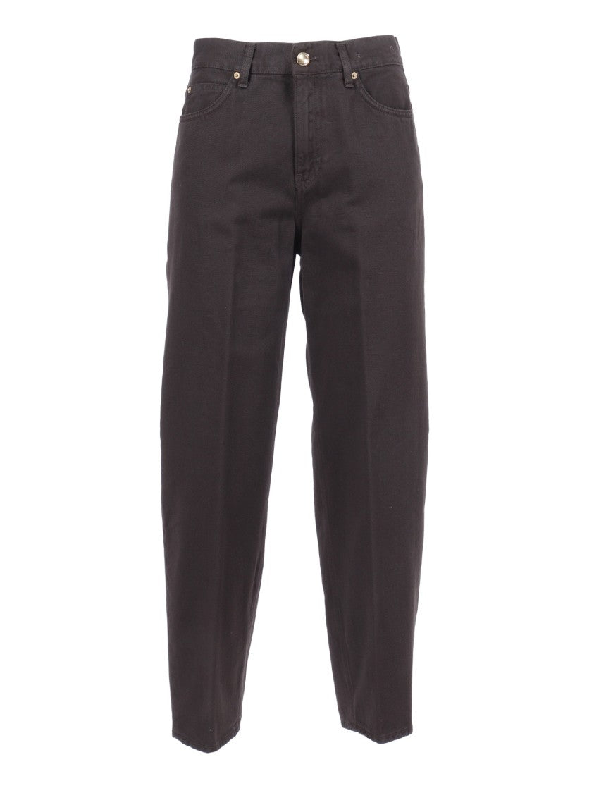 Briglia Straight-Leg Pants With Mid-Rise Waist